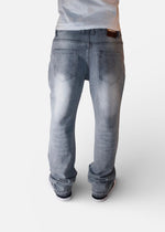 Load image into Gallery viewer, Grey Flared Jeans